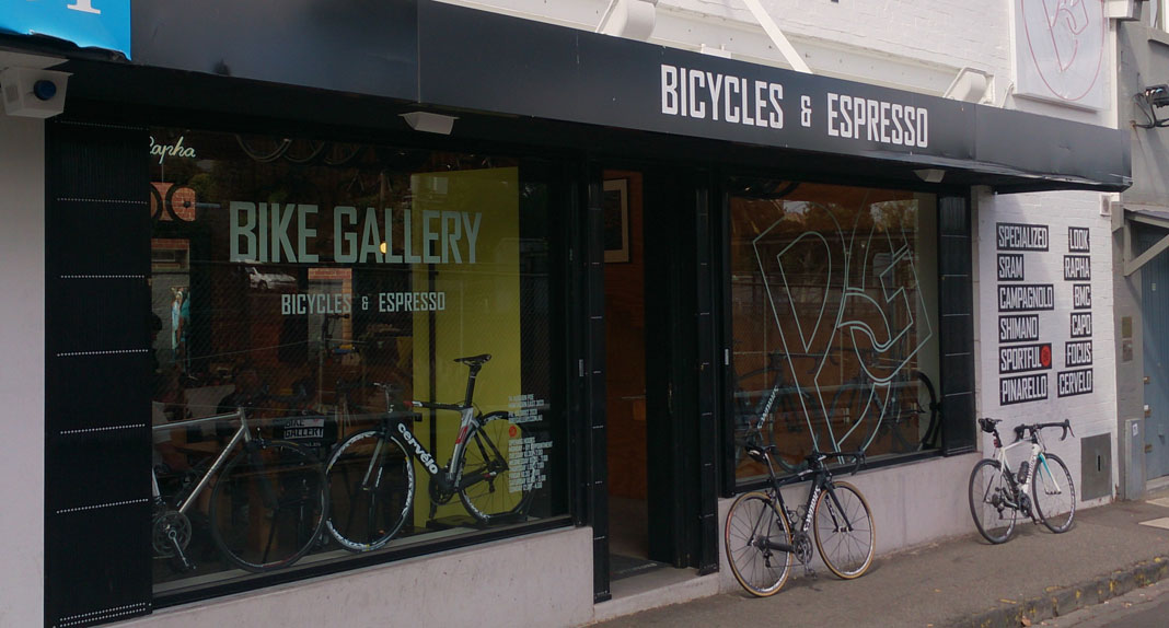 Cyclists and coffee